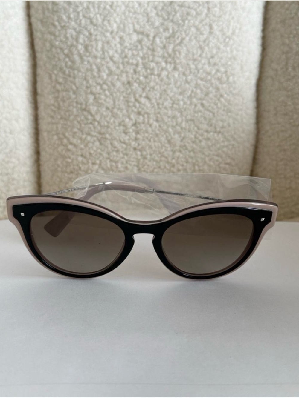 Women's Pink & Black Cat-Eye Sunglasses
